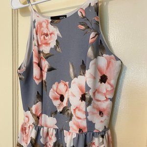 AQUA Floral Women's Dress
